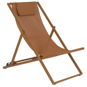 Oranžové zahradní lehátko Bizzotto Taylor