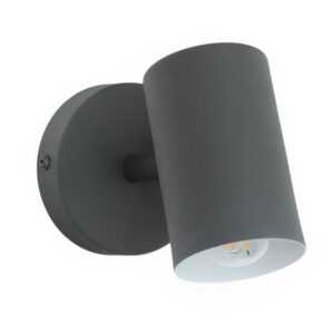 Černé kovové nástěnné světlo Kave Home Manie