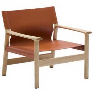 Kave Home Kožené křeslo Jan