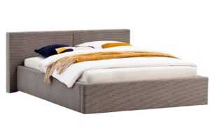 Meise Möbel Manšestrová postel Cube 140 x 200 cm s úložným prostorem
