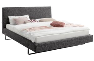 Černobílá postel Meise Möbel La Gomera 180 x 200 cm