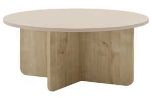 Marckeric Krémový konferenční stolek Hillary 80 cm