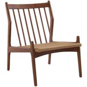 Jotex Hnědé dřevěné křeslo VISBY