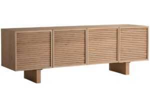 Micadoni Dřevěný TV stolek Aires 160 x 40 cm