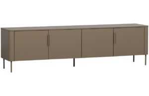 WOOOD Béžovohnědý dřevěný TV stolek Gunnar 200 x 44 cm