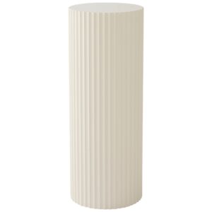 Jotex Krémový vysoký lakovaný odkládací stolek LUNDEN