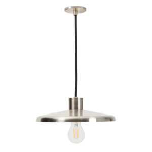 Kave Home Stříbrné kovové závěsné světlo Nuvira 27 cm