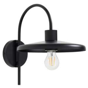 Kave Home Černé kovové nástěnné světlo Nuvira