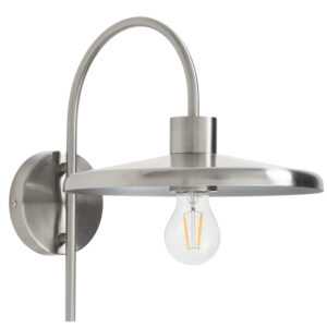 Kave Home Stříbrné kovové nástěnné světlo Nuvira