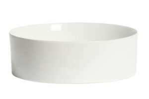 Kave Home Bílé keramické umyvadlo na desku Ovara Ø 36 cm