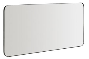 Kave Home Černé kovové závěsné zrcadlo Marco 80 x 180 cm