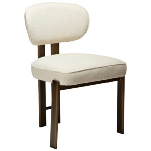 Dan-Form Krémově bílá bouclé jídelní židle DAN-FORM Duct