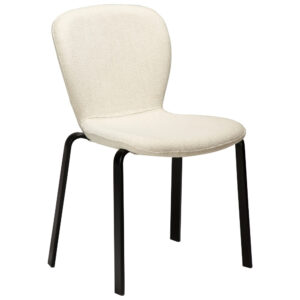 Dan-Form Krémově bílá bouclé jídelní židle DAN-FORM Heap