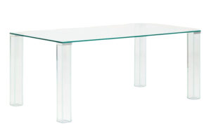 Kave Home Skleněný jídelní stůl Adularia 160 x 90 cm