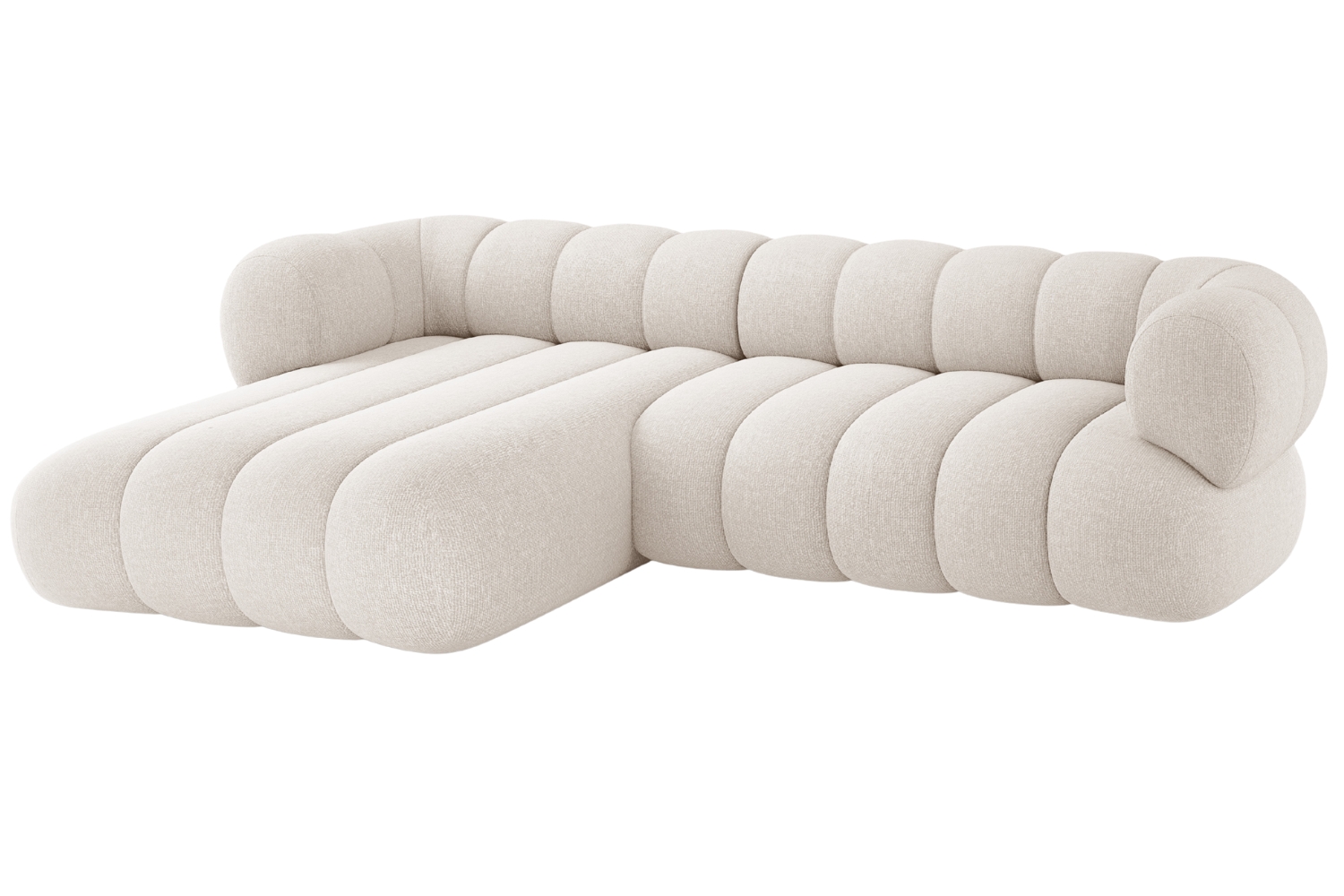 Cosmopolitan Design Světle béžová rohová pohovka Koge 270 cm