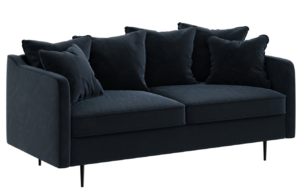 Ghado Sametová pohovka Esme 176 cm