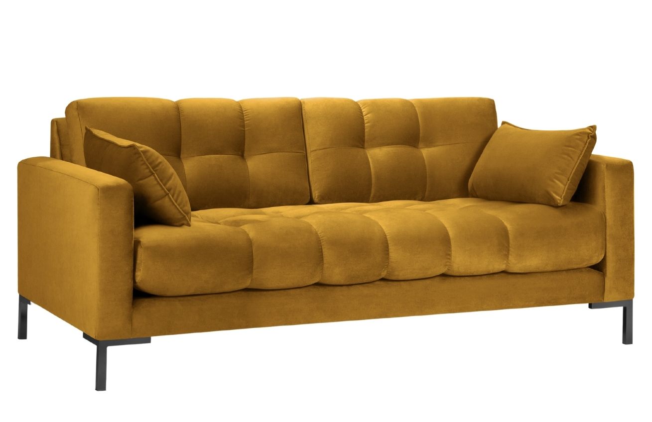 Micadoni Sametová pohovka Mamaia 217 cm