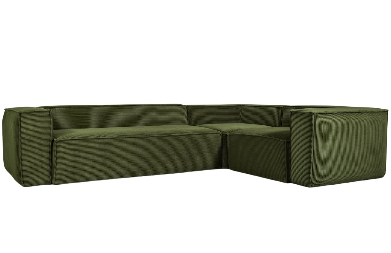 Kave Home Manšestrová rohová pohovka Blok 320 cm