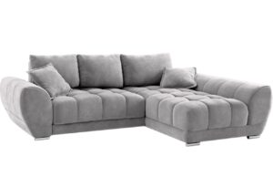 Windsor & Co Sametová rozkládací pohovka Nuage 285 cm