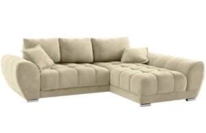 Windsor & Co Sametová rozkládací pohovka Nuage 285 cm