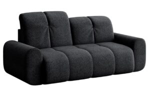 Devichy Antracitově šedá bouclé dvoumístná pohovka Tous 210 cm