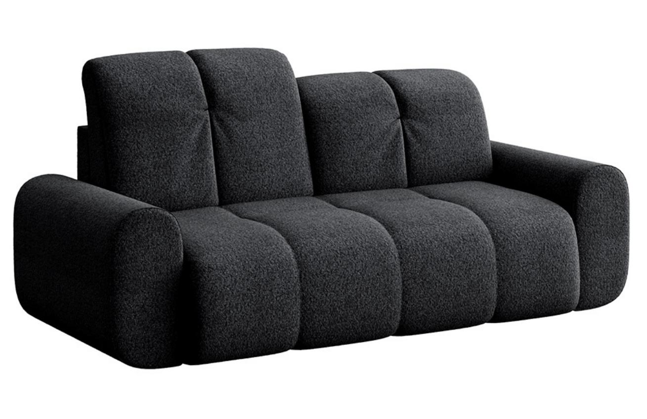 Devichy Antracitově šedá bouclé dvoumístná pohovka Tous 210 cm