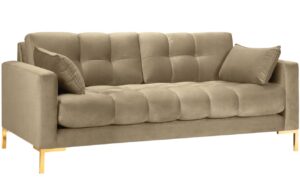 Micadoni Sametová pohovka Mamaia 177 cm