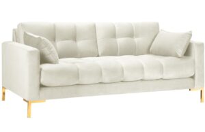 Micadoni Sametová pohovka Mamaia 177 cm