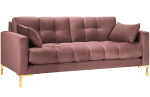 Micadoni Sametová pohovka Mamaia 177 cm