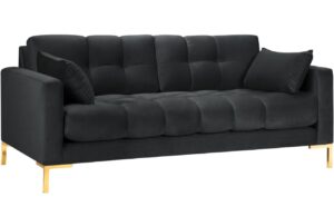 Micadoni Sametová pohovka Mamaia 177 cm