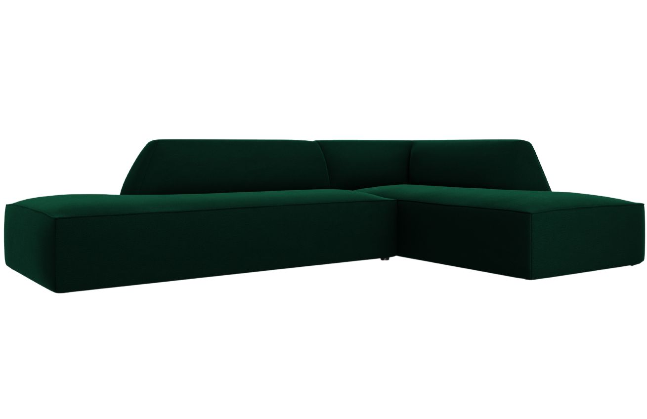 Micadoni Sametová rohová pohovka Ruby 273 cm