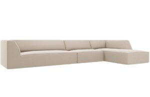 Micadoni Sametová rohová pohovka Ruby 366 cm