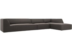 Micadoni Sametová rohová pohovka Ruby 366 cm