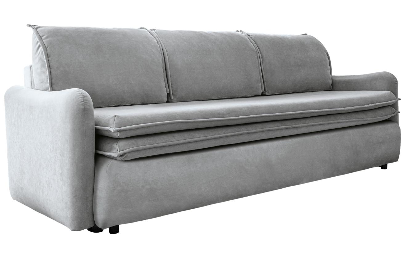 Miuform Sametová rozkládací pohovka Tender Eddie 214 cm