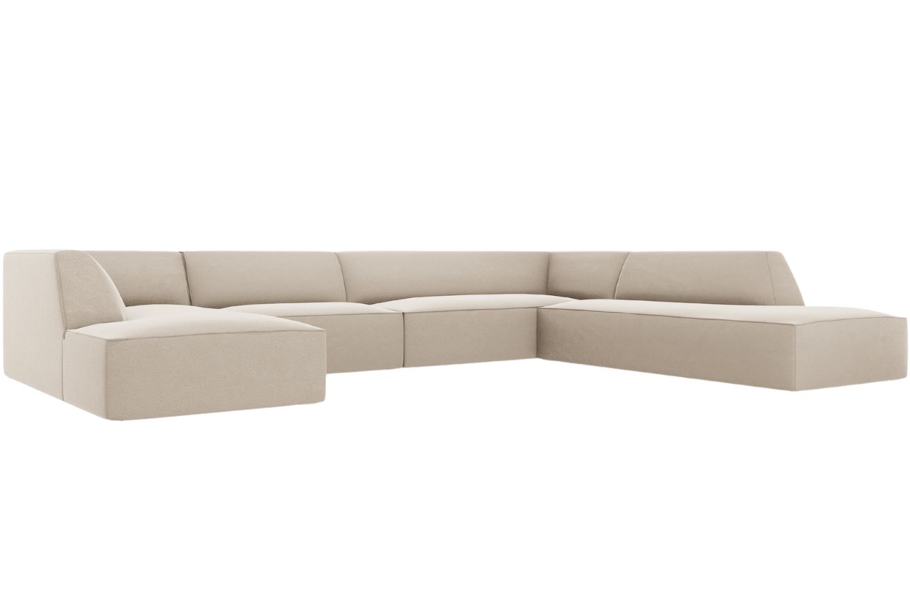 Micadoni Sametová rohová pohovka Ruby 366 cm