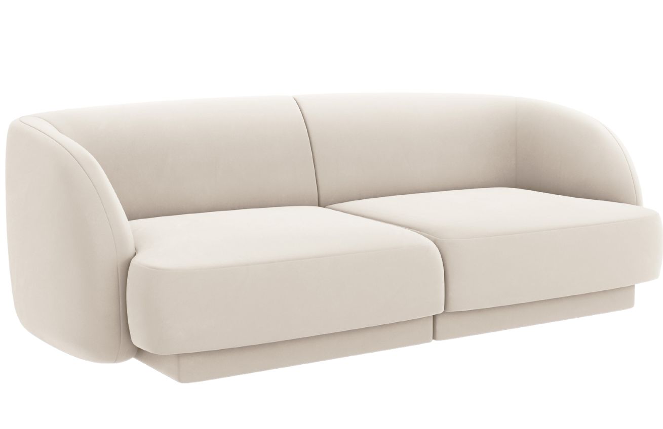 Micadoni Sametová pohovka Miley 180 cm