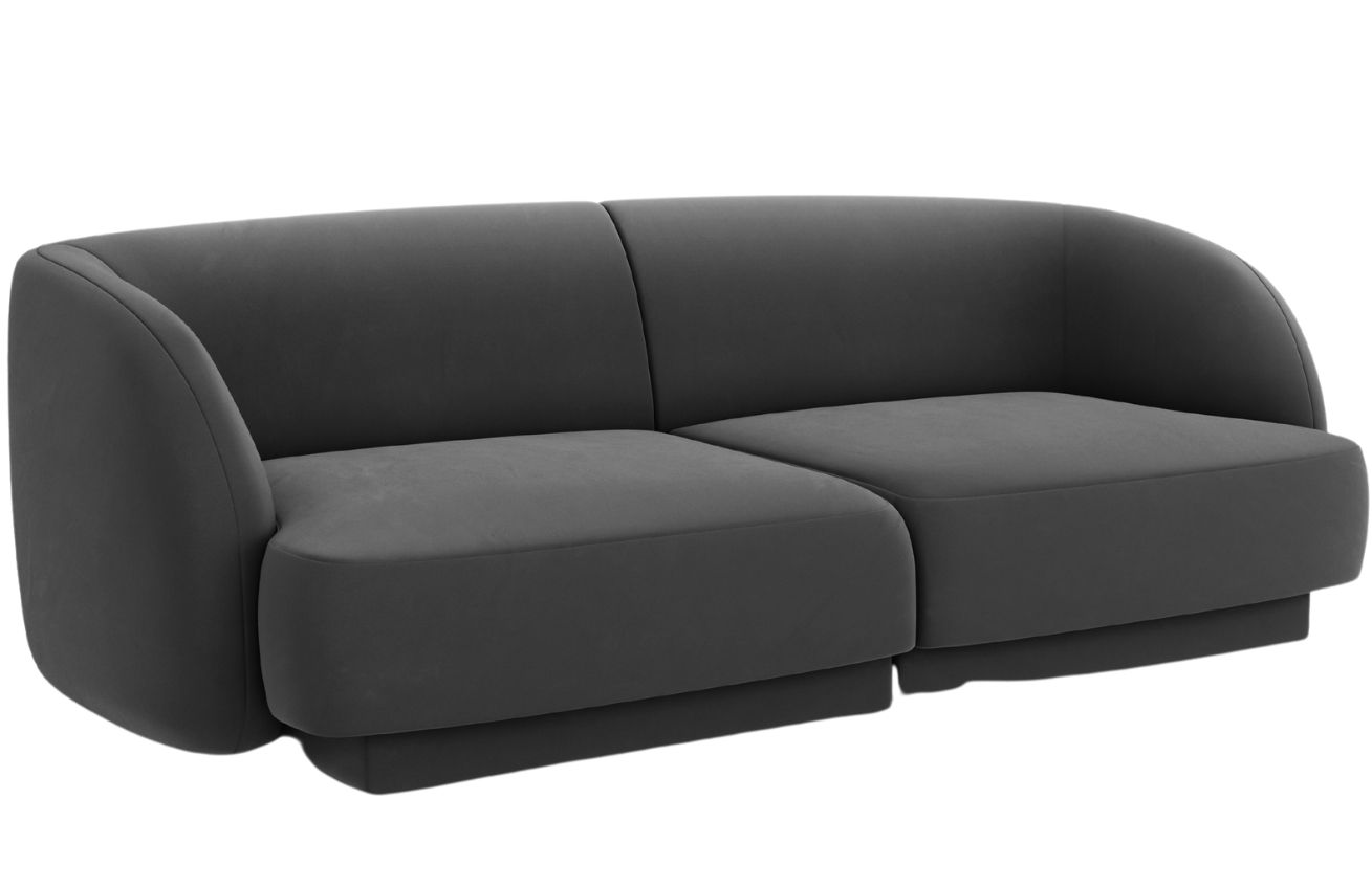 Micadoni Sametová pohovka Miley 180 cm