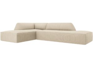 Micadoni Manšestrová rohová pohovka Ruby 273 cm