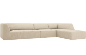 Micadoni Manšestrová rohová pohovka Ruby 366 cm