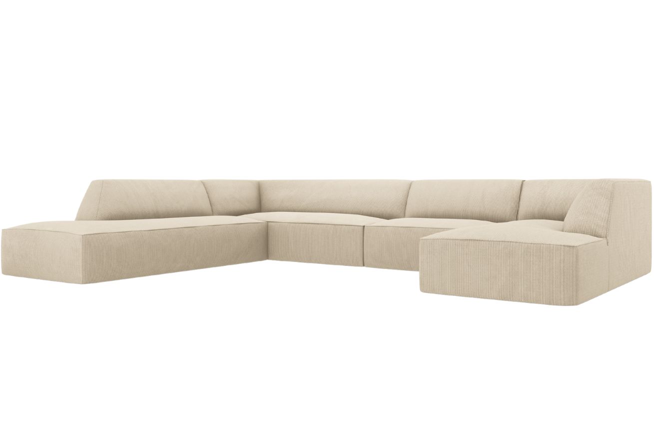 Micadoni Manšestrová rohová pohovka Ruby 366 cm