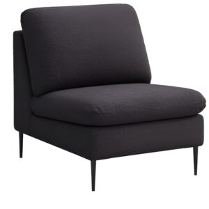 Rodier Černé bouclé křeslo Belle