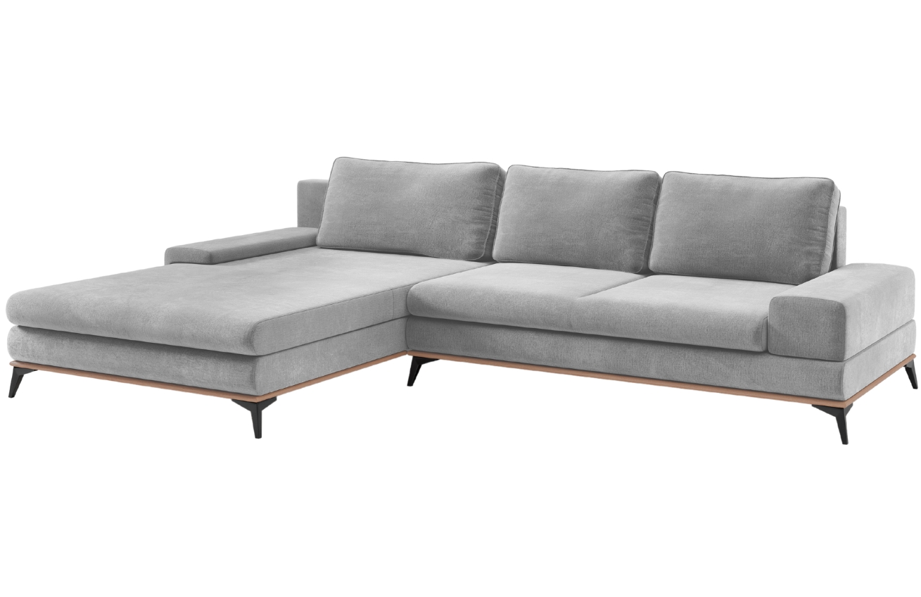 Windsor & Co Sametová rozkládací pohovka Astre 315 cm