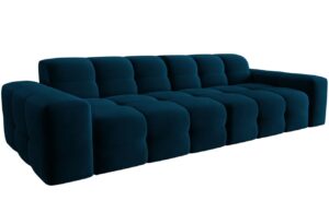 Micadoni Sametová pohovka Kendal 255 cm