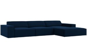 Micadoni Sametová rohová pohovka Jodie 284 cm