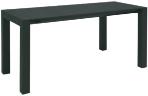 Tmavě zelený hliníkový rozkládací zahradní stůl Mindo 111 162/199 x 60 cm