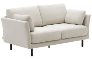 Kave Home Béžová dvoumístná pohovka Gilma 170 cm s černou podnoží