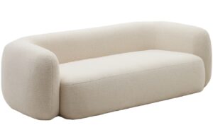 Kave Home Béžová trojmístná pohovka Martina 246 cm