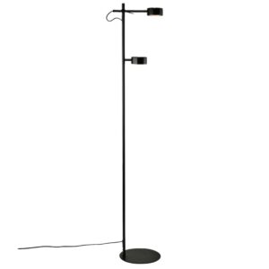 Nordlux Černá kovová stojací LED lampa Clyde 138 cm