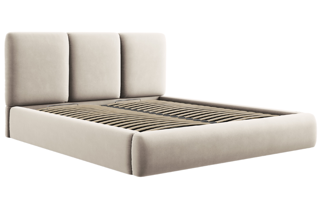 Windsor & Co Sametová postel Horizon 160 x 200 cm