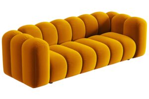 Micadoni Sametová pohovka Lupine 228 cm